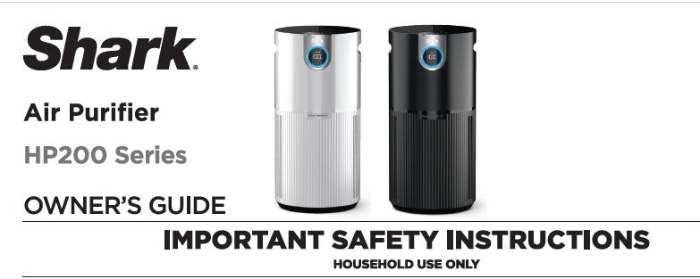 Shark Air Purifier User Manual Model-HP201