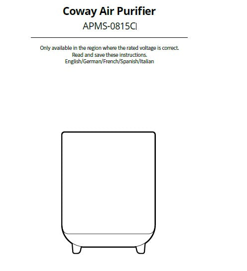 COWAY Coway Filterset für Luftreiniger APMS-0815C Hue & Healing