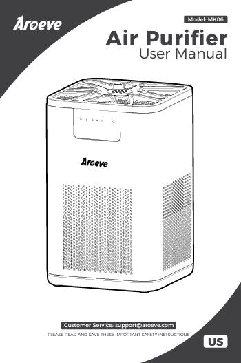 AROEVE Air Purifiers User Manual Model - MK01