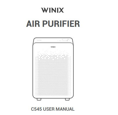 Winix Air Purifier User Manual Model-C545