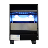 photo of a tracs tm 250 p uvc black colored portable air cleaner