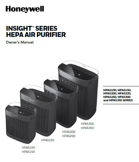 Honeywell Air Purifier User Manual Model HPA5200