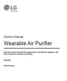 LG Air Purifier User Manual Model-AP551A Series