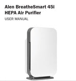 Alen Air Purifier User Manual Model- BreatheSmart 45i