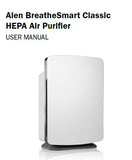 Alen Air Purifier User Manual Model- BreatheSmart Classic