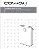 Coway Air Purifier User Manual Model AP-1520C