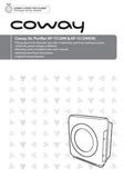 Coway Air Purifier user manual Model -  AP-1512HH & AP-1512HH(W)