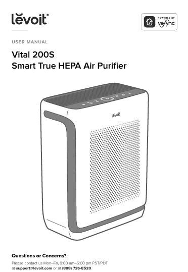 Levoit air purifier warranty claim documentation example