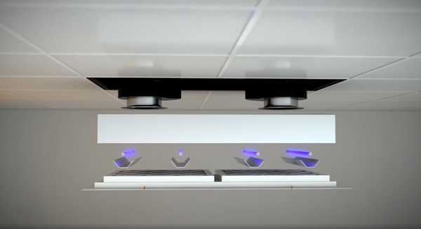 TRACS TM950 | HVAC Air Purifier with HEPA, UVC and Antimicrobial Prefilter